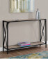 Фото #2 товара 48"L Hall Console Accent Table in Dark Taupe/Black