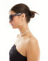 New Look square sunglasses in black