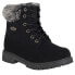 Фото #2 товара Lugz Rucker Hi Faux Fur Lace Up Womens Black Casual Boots WRUCKRHFUD-001