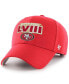 ფოტო #1 პროდუქტის Men's Scarlet San Francisco 49ers Super Bowl LVIII MVP Adjustable Hat