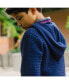 ფოტო #6 პროდუქტის Boys Organic Long Sleeve Hooded Half Zip Sweater, Infant