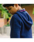 ფოტო #4 პროდუქტის Boys Organic Long Sleeve Hooded Half Zip Sweater, Infant