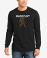 ფოტო #1 პროდუქტის Men's Bigfoot Word Art Long Sleeve T-shirt