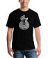 Men's Rock Guitar Head Word Art T-shirt Черный, L - фото #1