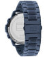 ფოტო #3 პროდუქტის Men's Blue Stainless Steel Bracelet Watch 50mm