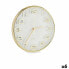 Фото #1 товара Настенное часы Квадратный Круглый Позолоченный Cтекло Пластик 33 x 33 x 5,5 cm (6 штук)