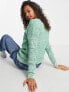 Cotton On relaxed jumper in green marl