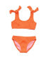 ფოტო #1 პროდუქტის Toddler, Child Girls Tangerine Tie Crop Bikini