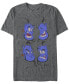 Фото #1 товара Disney Men's Aladdin Genie Expressions Short Sleeve T-Shirt