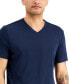 Фото #3 товара Men's Travel Stretch V-Neck T-Shirt, Created for Macy's