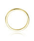 ფოტო #3 პროდუქტის RA 14K Gold Plated Clear Cubic Zirconia paved Band Ring