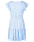 ფოტო #5 პროდუქტის Big Girls Love Flower Printed Tiered Dress, Created for Macy's