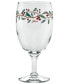 Фото #2 товара Nutcracker Holly Footed Goblet Glasses, Set of 4