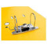 Фото #5 товара LIDERPAPEL Lever arch file A4 documents PVC lined with rado spine 75 mm yellow metal compressor