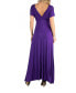 Cap Sleeve V Neck Maternity Maxi Dress