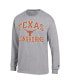 Фото #3 товара Men's Heather Gray Texas Longhorns High Motor Long Sleeve T-shirt