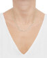 ფოტო #2 პროდუქტის Figaro Link Two-Tone 18" Chain Necklace in Sterling Silver & 18k Gold-Plate