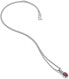 Silver necklace for births in January Birthstone DP754
