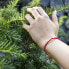 Фото #2 товара Стильный ажурный красный браслет каббала AGB546