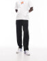 Фото #8 товара Topman tapered plisse jogger in black