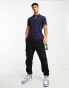 Ben Sherman twin tipped polo jersey polo top in navy