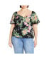 Фото #1 товара Plus Size Marci Print Top