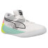 Puma Fusion Nitro Basketball Mens White Sneakers Athletic Shoes 195587-02