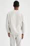 Oversize Fit Bisiklet Yaka Sweatshirt