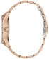 ფოტო #5 პროდუქტის Women's Glitz Rose Gold-Tone Stainless Steel Bracelet Watch 40mm