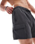 Фото #2 товара Hollister 9inch swim shorts in black with side pockets