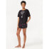 Joyspun Women's Black Graphic Print T-Shirt and Short Pajama Set Size S to 3X