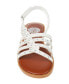 Фото #4 товара Big Girl's Braid Strappy Sandal with Rhinestones Polyurethane Sandals