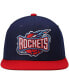 ფოტო #3 პროდუქტის Men's Navy and Red Houston Rockets Hardwood Classics Team Two-Tone 2.0 Snapback Hat