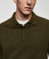 Men's Mini Boucle Knit Polo Shirt