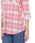 Women's Oakley Stretchy Plaid Top M - фото #2