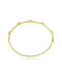 ფოტო #1 პროდუქტის 14k Gold Plated Cubic Zirconia Bangle Box Clasps Bracelet