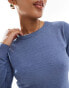 Object crewneck knitted jumper in blue