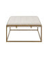 Фото #2 товара Greenwich 35" Square Upholstered Metal Base Ottoman, Coffee Table