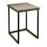 Side table Grey Metal Mother of pearl Particleboard (47 x 62 x 47 cm)
