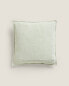 Фото #4 товара Linen cushion cover with topstitching