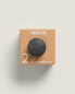 Pack of stone-effect resin door knobs