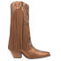 Фото #1 товара Dingo Gypsy Studded Fringe Metallic Snip Toe Cowboy Womens Brown Casual Boots D