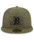 Фото #5 товара Men's Green Detroit Tigers 2023 Armed Forces Day On-Field 59FIFTY Fitted Hat