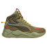 Фото #1 товара Puma RsX Mid C Militia Lace Up Mens Green Sneakers Casual Shoes 380422-01