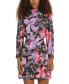 Фото #4 товара Платье мини с застежкой спереди Donna Morgan Floral Draped-Front
