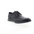 Фото #2 товара Zanzara Helston Mens Black Oxfords & Lace Ups Wingtip & Brogue Shoes 11