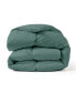 Фото #2 товара Cotton Fabric Baffled Box All Season Colored Goose Feather and Down Comforter, Twin