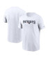 ფოტო #1 პროდუქტის Men's White New England Patriots Primetime Wordmark Essential T-Shirt