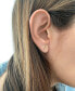 14k Gold-Plated Bar Stud Earrings