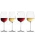 Фото #1 товара Tuscany Victoria James Signature Series Warm & Cool Region Wine Glasses, Set of 4